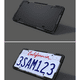 thumbnail image 4 of Marcos para matrícula, paquete de 2 cubiertas para matrícula de coche, soporte universal para matrícula de TPU negro para coche americano. Accesorios para automóvil antioxidantes, antisonajeros y resistentes a la intemperie con orificios de drenaje oso de fresa Electrónica, 4 of 4