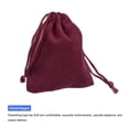 thumbnail image 4 of Velvet Drawstring Bags 2.76x3.54 Inch Gift Bags Jewelry Pouches Burgundy 10Pcs, 4 of 6