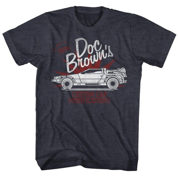 Back to the Future Doc Brown's Blue Adult T-Shirt