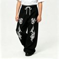 thumbnail image 2 of CONZONE Toddler Boys Baggy Sweatpants Y2K Graphic Joggers for Boys Drawstring Fall Winter Athletic Trousers with Pockets, 2 of 5