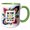 Green/White, variant on 3drose, Be the Best Variant of You Text and Tornado. Inspirational Gift, 15oz Mug