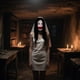 thumbnail image 3 of Creepy Halloween Masks With Hair Horror Latex Female Ghost Masks for Halloween Masquerade Theme Party Cosplay Horror Challenge Games, 3 of 3