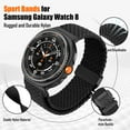 thumbnail image 2 of Parachute Braided Band for Samsung Galaxy Watch 8 strap 40mm 44mm sport replacement Bracelet Ultra 47mm, 2 of 5