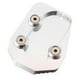 thumbnail image 1 of Almohadilla para pata de cabra de motocicleta: pata de cabra duradera para motociclistas/placa de soporte para descansar o estacionar en pavimento caliente, césped o terreno blando para Blanco, 1 of 8