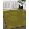 thumbnail image 3 of Ahgly Company Tapis Rond Lavable en Machine Intérieur Transitionnel Brun Bronze Foncé, 3 Pieds Rond, 3 of 7