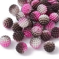 thumbnail image 4 of Imitation Pearl Acrylic Beads Berry Beads Combined Beads Round Deep Pink 12mm Hole: 1mm, 4 of 6