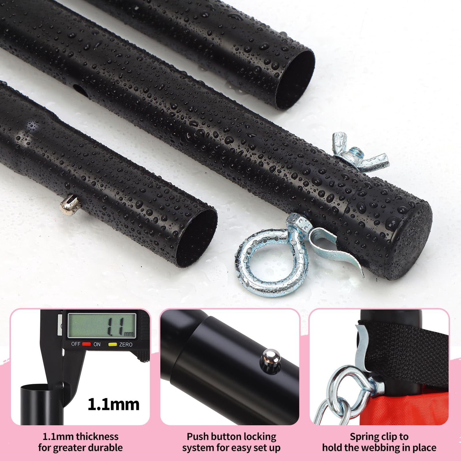 20ft Outdoor Volleyball & Badminton Combo Net Set For Backyard Beach With Adjustable Poles  Durable Anti-sag Pu 2 Aluminum Rackets