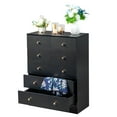thumbnail image 2 of Tcbosik 6-Drawer Dresser, Chest of Drawers, Closet Storage Organizer for Bedroom, Living Room, Black, 2 of 10