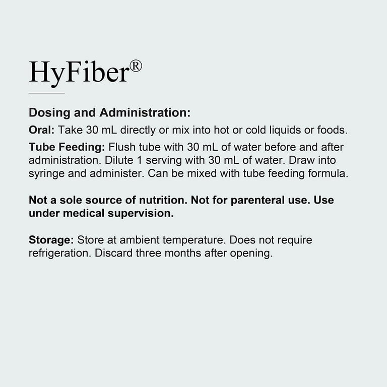 Medtrition HyFiber Daily Liquid Fiber for Regularity and Soft