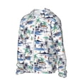 thumbnail image 2 of Balery Hawaii Palms Men's Women's UPF 50+ Sun Protection Lightweight Hoodie Performance Long Sleeve Shirt for Fishing Running-, 2 of 9