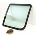 thumbnail image 2 of Stationary Passenger Right Side Front Hinged Body Side Door Window Door Glass Compatible with Ford Econoline 1992-2016 Models, 2 of 7