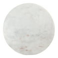 thumbnail image 4 of Moe's Home Collection Grace 14" Round Solid Marble Accent Table in White, 4 of 4