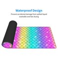 thumbnail image 5 of Disketp Gaming Mouse Pad Rainbow Scales2 Pattern Large Mouse Mat Long Extended Desk Pad Non-Slip Rubber Mice Pads Stitched Edges Thin Pad (11.8x31.5 Inch), 5 of 9