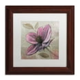thumbnail image 3 of Trademark Fine Art "Plum Floral III" Canvas Art by Emily Adams, White Matte, Black Frame, 3 of 4
