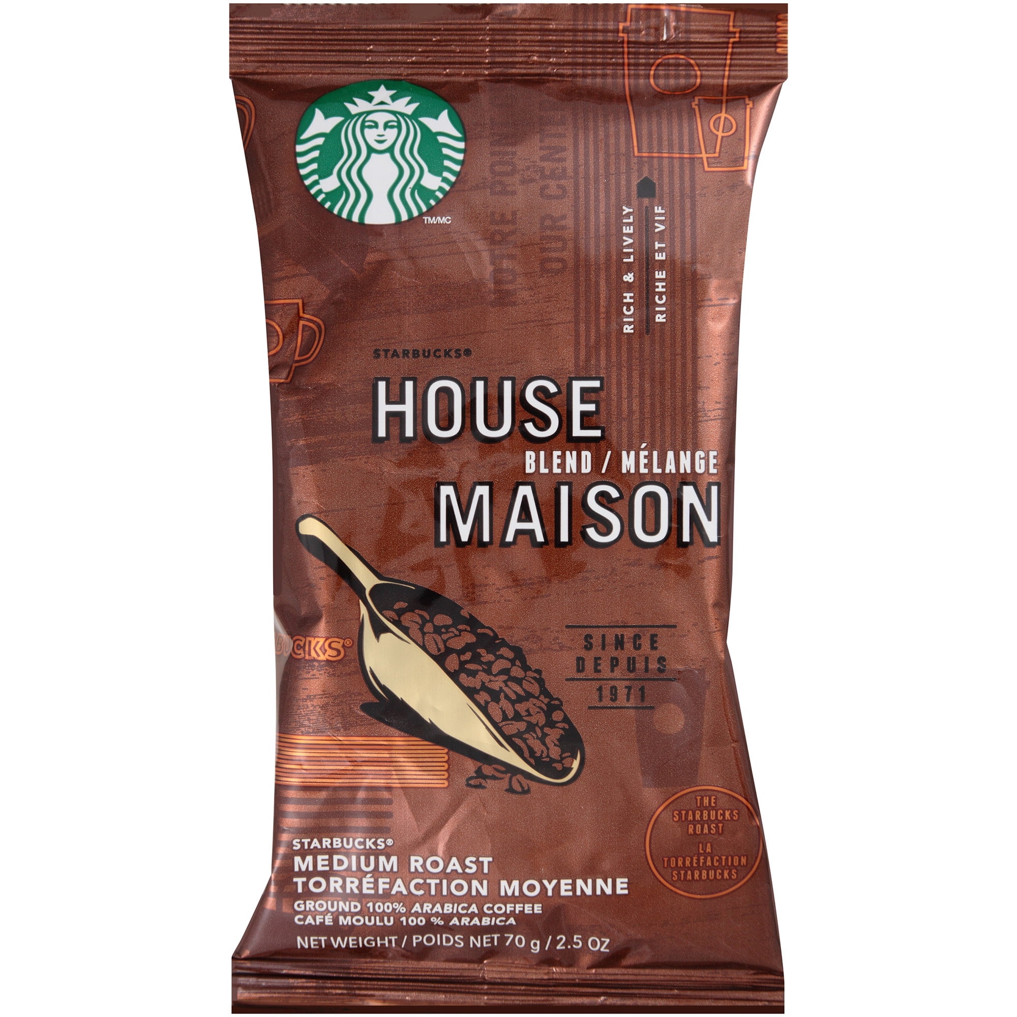 Starbucks House Blend Ground Coffee, 18ct