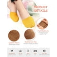 thumbnail image 2 of Half-toe socks with toe covers Cotton socks Seamless mule socks with toe covers lining, 2 of 5
