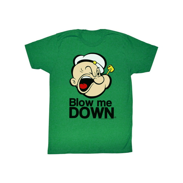 2Bhip - Popeye Comic Cartoon Face Pipe White Cap Blow Me Down Green ...