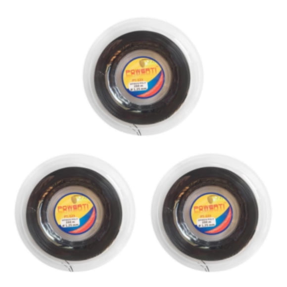 Raqueta de Tenis Wosthever 12 m Cuerda de Raqueta Hilo Alta Elasticidad Negro Type1 NO1