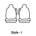 thumbnail image 1 of Covercraft Housse de Siège SS2511PCGY; Style Siège I - Seau avec Appui-Tête Moulé/fixé; Polycoton; Gris; Ensemble de 2, 1 of 3