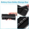 thumbnail image 5 of Uxcell Pouch Case, 4 Pocket Nylon DSLR Battery Case Holder Storage Bag for AAA Battery and LP-E6 LP-E8 NP-FW50 EN-EL14 EN-EL15 Battery (Gray, Purple), 5 of 7