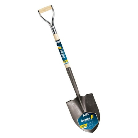 

True Temper 2585900 43 in. Round Point Shovel with Wood Handle & Poly D-Grip