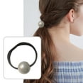 Black Rubber Bands for Hair, Korean Version of The Simple Big Pearl