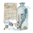 thumbnail image 2 of Wang, Melissa 12x12 White Modern Wood Framed Museum Art Print Titled - Message in a Bottle VI, 2 of 4