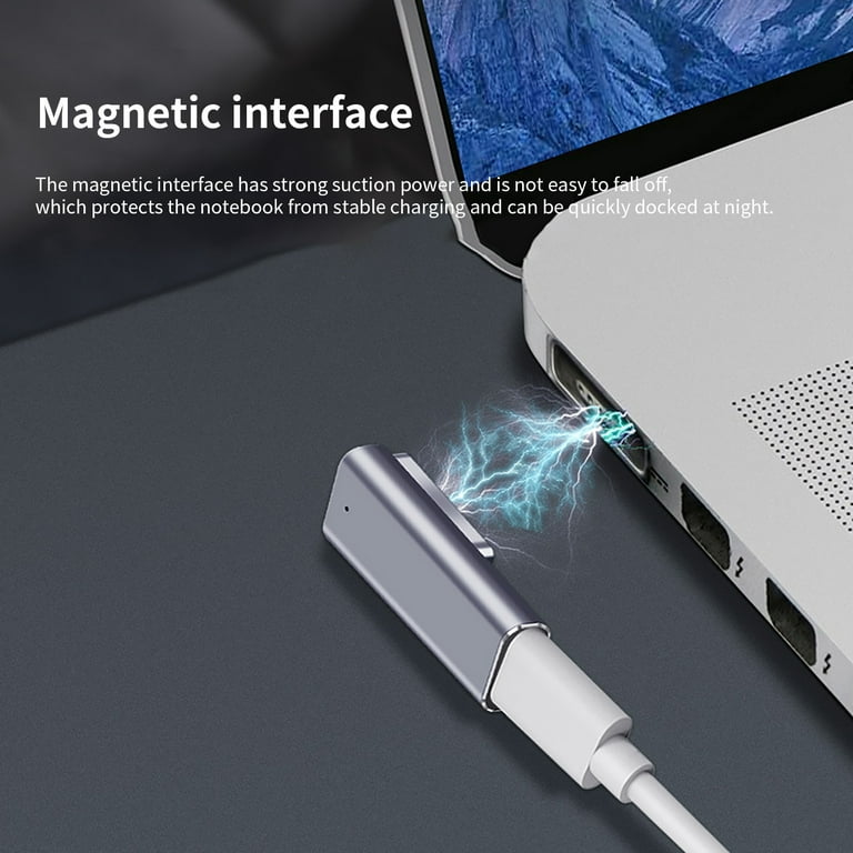 Adapter Charger Quick Charge Magnetic Alloy PD USB C to Mag-Safe 2 Power Converter MacBook Air/Pro - Walmart.com