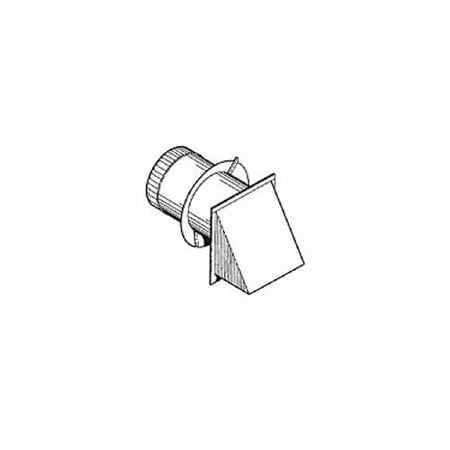 Broan Wall Cap - Broan BD6 Pressure Relief Damper with Wall Cap and 6