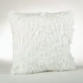 thumbnail image 4 of Saro Lifestyle Faux Fur Throw Down Filled Pillow White, 4 of 5
