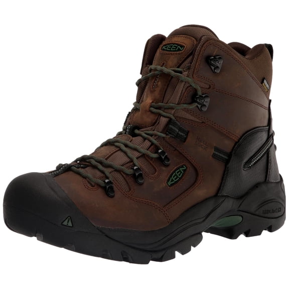 KEEN Utility Men's Pittsburg Energy 6" Soft Toe Waterproof Industrial Work Boots, Cascade Brown/Greener Pastures, 13 Wide