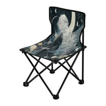 Folding Chair（Maximum weight capacity 220lb）Camping Chair For Camping Picnicking Outdoor Beach and Travel Princess Of The Moon