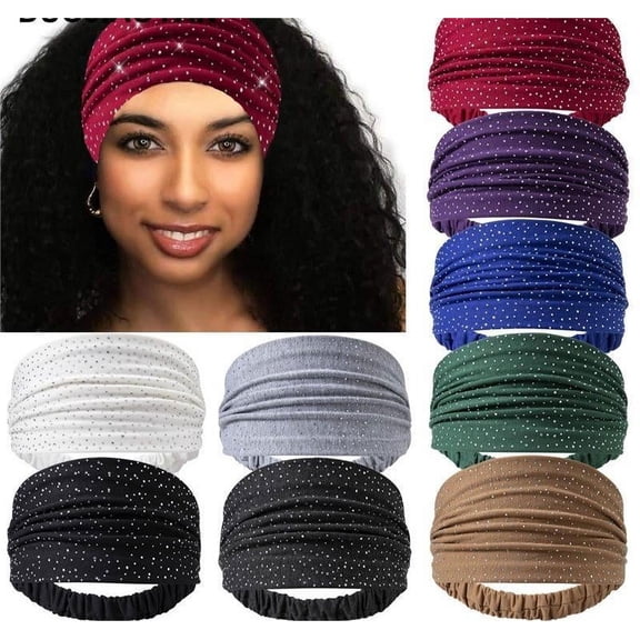 Vorkoi Workout Wide Headbands for Women Non Slip, Super Soft Yoga Running Exercise Head Bands, Elastic Sweat Band Hair Bands for Women's Hair, Womens Headbands Hair Wrap