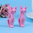 thumbnail image 1 of OULII 4Pcs Pink Clothes Clips Reusable Non Stick Plastic Sealer Sticks for Small Food Bags, 1 of 5