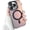 Black, variant on for iPhone 14 Pro Max Case Invisible Stand -Grade Holographic Iridescent Case for 14 ProMax Compatible with MagSafe with Camera Protector,Pink