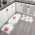 thumbnail image 2 of Multicolor Christmas Snowflake Pattern Kitchen Rugs Sets Of 2,Anti Fatigue Kitchen Mat Rugs Non Slip Washable,Decorative Kitchen Floor Mats for Kitchen,Sink,Laundry,17"x30"+17"x47", 2 of 7