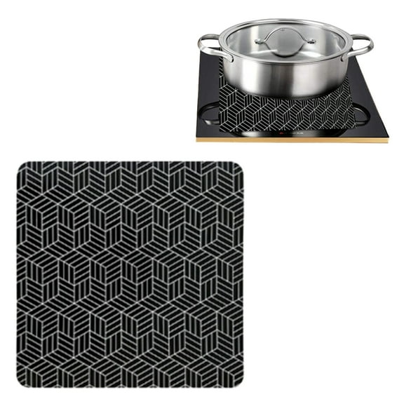 Nonslip Induction Stove Mats Heatproof Glass Fiber Silicone Pad For Noise Reduction And Front Protections During Cooking