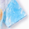 thumbnail image 6 of Disney Frozen Girls Elsa Graphic Tee Oversize T-shirt and Leggings Bike Shorts 2-Piece Summer Blue Outfits Sets Kids 6-7Y, 6 of 9