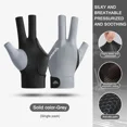 thumbnail image 4 of Open Finger Billiard Gloves Antiskid Polyester Snooker Billiards Gloves Adjustable Sticker Portable Lightweight Amateur Training Red, 4 of 6