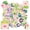 2A-35pcs, variant on 35pcs Cute Pig Stickers Animal Kids Stickers Fruit for Laptop Suitcase Fridge