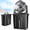 Black, variant on JINLICTE 9L Bucket Portable Misting Fan for Outdoors Patios, 20000mAh Rechargeable Battery Operated Camping Fan for Fishing/Travel/Golf/Tent/Office