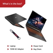 Acer Nitro V 15.6” FHD IPS 165Hz Gaming Laptop, Intel Core 5 Processor 210H, NVIDIA GeForce RTX 4050 with 6GB GDDR6 VRAM, 16GB RAM, 512GB PCIe Gen 4 SSD, Obsidian Black