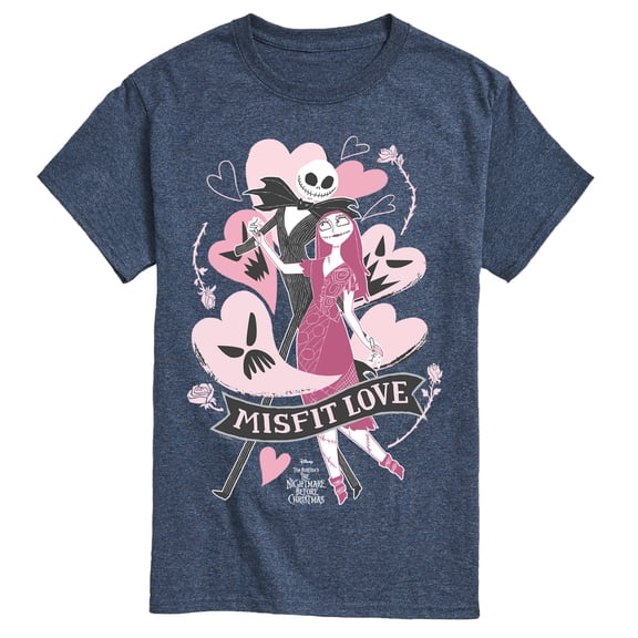 The Nightmare Before Christmas - Misfit Love - Men's Short Sleeve Graphic T-Shirt