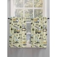 thumbnail image 5 of Cartoon Tractor Living Room Curtains 2 Panel, Cute Green Digger Shovel Truck Rustic Cafe Window Treatment, Farmhouse Bedroom Bathroom Kitchen Curtains Drapes 104"x45", 5 of 6