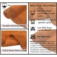 thumbnail image 2 of Home Weavers Luxury Collection Bathroom Rug 100% Cotton Reversible Bathroom Rugs Set, Washable Bath Rug, Soft Absorbent Bath Rug, Kitchen Mat, Non Slip Bath Mat Set, 21"x34" Rectangle, Terracotta, 2 of 3