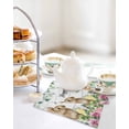 thumbnail image 4 of Easter Kitchen Dish Towels for Drying Dishes Set of 3, Spring Watercolor Bunny Eggs Flower Leaf Wooden Grey Waffle Weave Microfiber Hand Tea Bathroom Towels Quick Dry & Absorbent Towel 12x12, 4 of 7