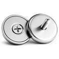 thumbnail image 2 of VNDUEEY Neodymium Cup Magnets, Strong Rare Earth Magnets, 60LBS 8 Pack Round Base Disc Magnet Heavy Duty with Countersunk Hole and Stainless Screws for Kitchen, Office, Workplace, Craft, 2 of 6