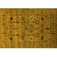 thumbnail image 1 of Ahgly Company Indoor Rectangle Oriental Yellow Industrial Area Rugs, 5' x 7', 1 of 4