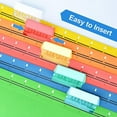 thumbnail image 5 of 60 Pcs 2 Inch Folder Tabs and 120 Grids Inserts for Hanging File, 5 of 7
