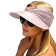 thumbnail image 2 of Wide Brim Visor Hats for Women, Lightweight UV Protection Beach Sport Cap for Outdoor Activities,Hiking, Cycling,Travel,Pink, 2 of 6